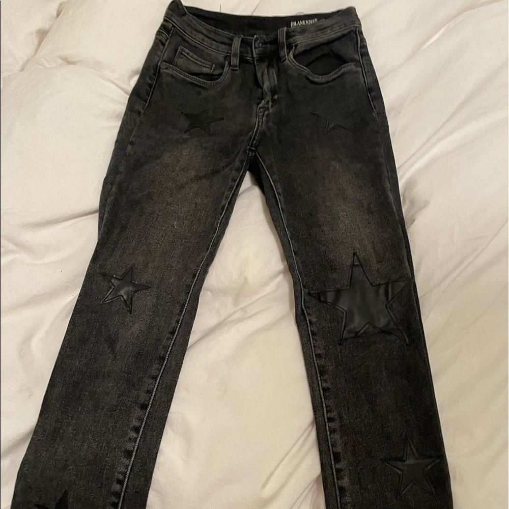 Black high waisted jeans